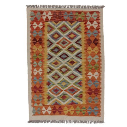 Wool Kelim rug Chobi 142x97 handwoven Afghan Kilim rug