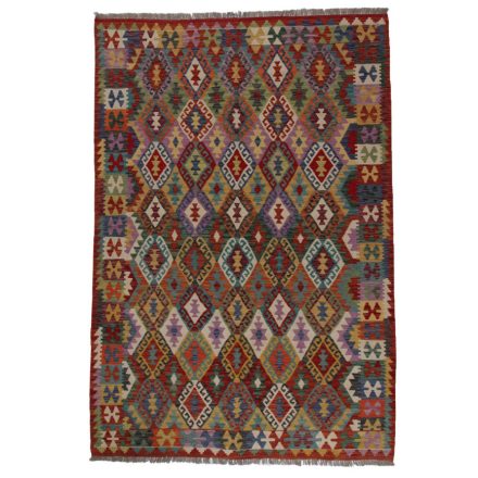 Ethnic Kelim rug Chobi 200x289 Handmade Afghan wool Kilim rug