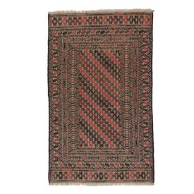 Tribal Kilim on sale Rug | Turkish Kilim Rug | Aztec Pattern Native Striped Primitive Kilim Rug, 2.1x4.4ft 63x133cm lm046