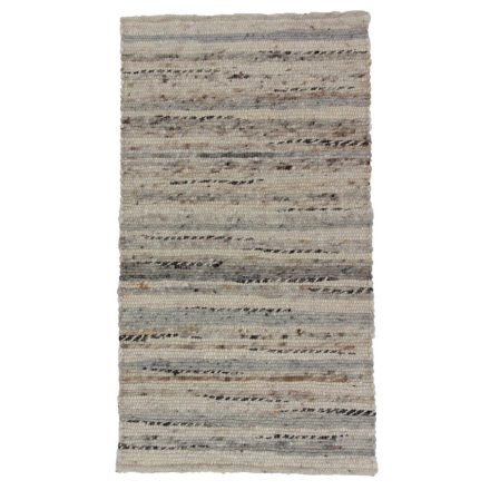 Thick wool rug Rustic 70x127 woven wool rug for living room