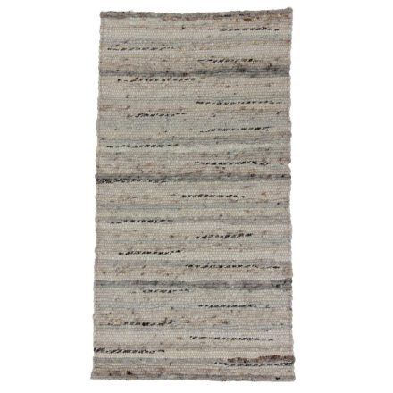 Thick wool rug Rustic 70x132 woven wool rug for living room