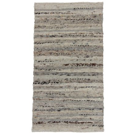 Thick wool rug Rustic 70x130 woven wool rug for living room