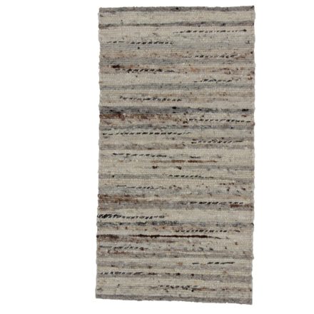 Thick wool rug Rustic 69x131 woven wool rug for living room