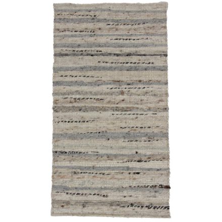 Thick woven rug Rustic 139x200 wool modern rug