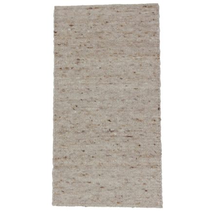 Thick woven rug Rustic 72x134 modern wool rug