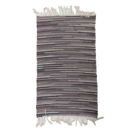 Rag rug 69x114 grey cotton rag rug