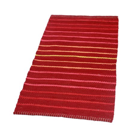 Rag rug 60x120 burgundy cotton rag rug