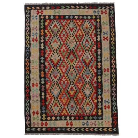 Ethnic Kilim rug Chobi 245x178 hand woven Afghan Kelim rug