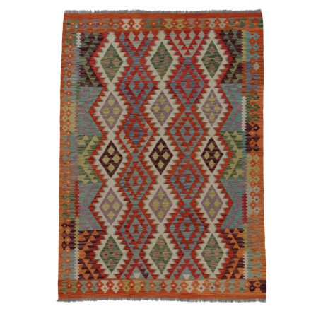 Wool Kelim rug Chobi 238x175 hand woven Afghan Kilim rug