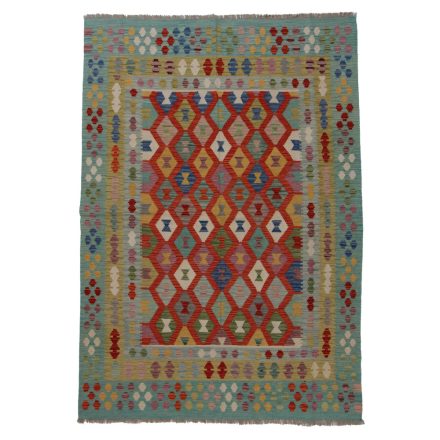 Wool Kelim rug Chobi 244x174 hand woven Afghan Kilim rug