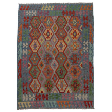 Afghan Kelim rug Chobi 239x176 hand woven ethnic Kilim rug