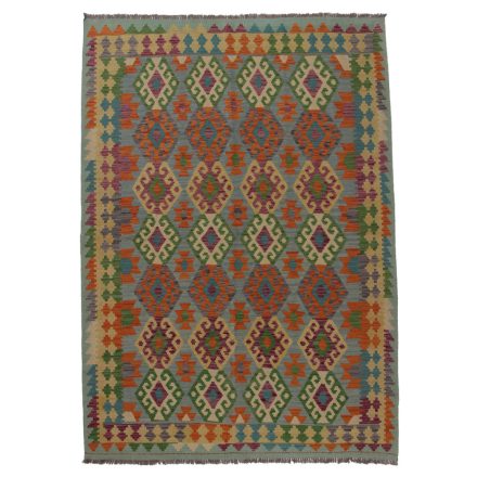 Afghan Kelim rug Chobi 253x184 hand woven ethnic Kilim rug