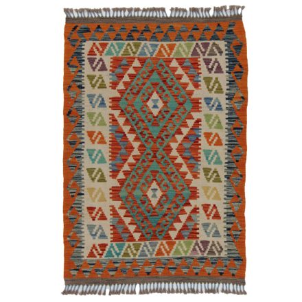 Kelim rug Chobi 132x92 handmade afghan wool kilim rug