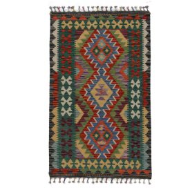 2024 SIZE : 3'5 x 4'8 Feet Vintage Handmade Afghan Tribal Ghallmori Kelim 100% Wool Traditional Rug. Home Decor Kelim Rug , Vintage Kelim Rug