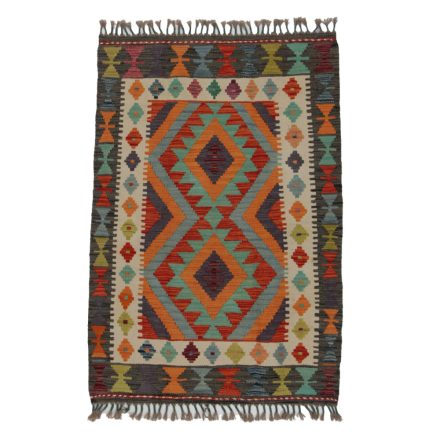 Kelim rug Chobi 129x89 hand woven Afghan Kelim rug