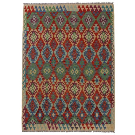 Vintage Kelim rug Chobi 243x179 hand woven Afghan Kelim rug