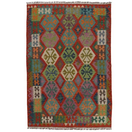 Vintage Kelim rug Chobi 202x288 handmade Afghan Kelim rug