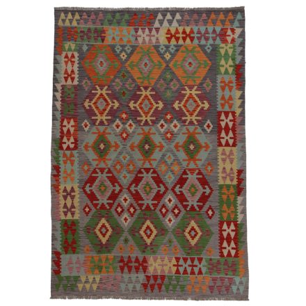 Vintage Kelim rug Chobi 257x176 hand woven Afghan Kelim rug