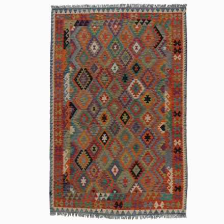 Vintage Kelim rug Chobi 202x306 handmade Afghan Kelim rug