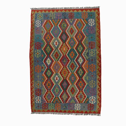 Vintage Kelim rug Chobi 211x302 handmade Afghan Kelim rug