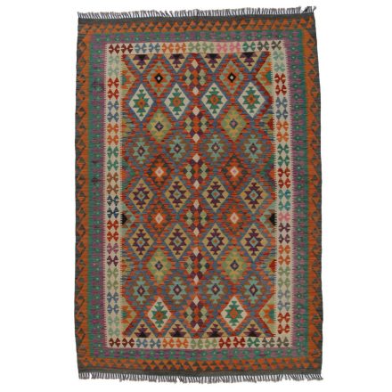 Vintage Kelim rug Chobi 203x294 handmade Afghan Kelim rug