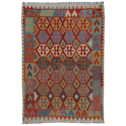 Hand woven Kelim rug Chobi 203x287 Afghan Kelim rug to living room