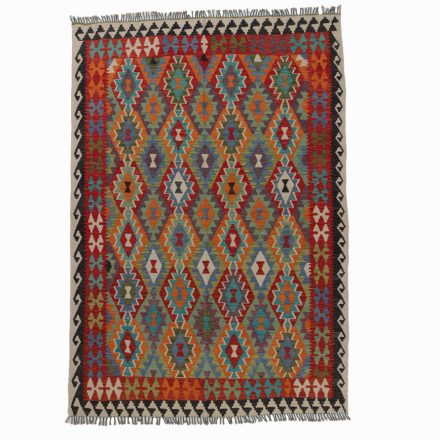 Hand woven Kelim rug Chobi 205x298 Afghan Kelim rug to living room