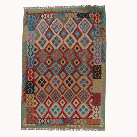 Hand woven Kelim rug Chobi 205x293 Afghan Kelim rug to living room