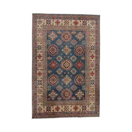 Kazak rug 201x304 handmade oriental carpet for living room