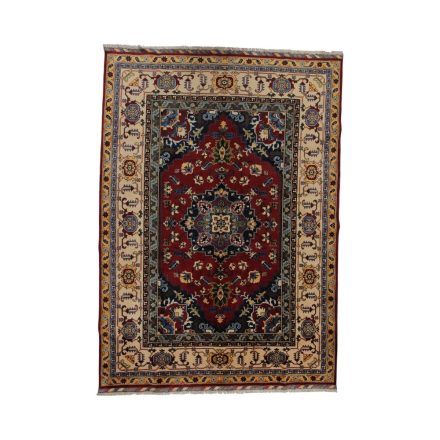 Afghan rug Caucasian design 206x284 handmade carpet for living room