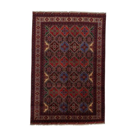 Afghan rug Waziri 200x295 handmade carpet for living room