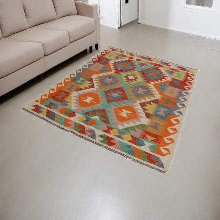 Afghan hand woven Kelim 149x198 Maimana Kilim rug