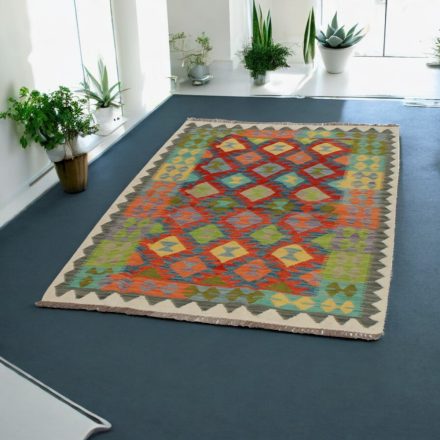 Maimana Kilim rug 119x175 hand woven afghan wool Kelim