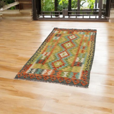 Ethnic Kilim runner rug Chobi 103x201 hand woven afghan rug