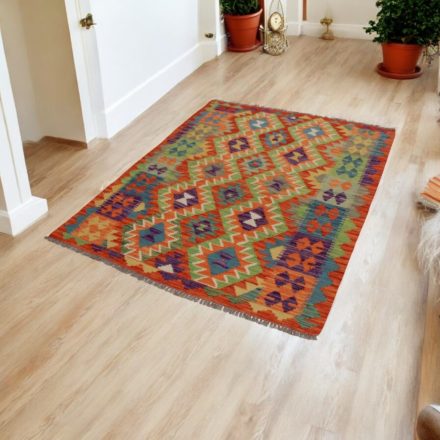 Afghan hand woven Kelim 130x167 Maimana Kilim rug