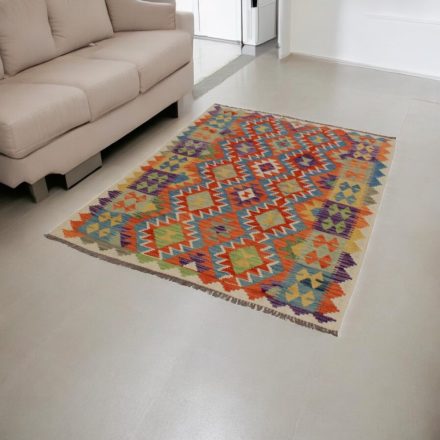 Wool Kilim rug Chobi 131x174 hand woven afghan Kelim rug