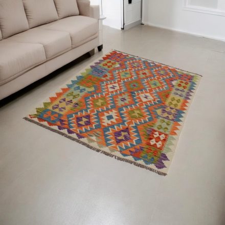 Afghan hand woven Kelim 126x178 Maimana Kilim rug