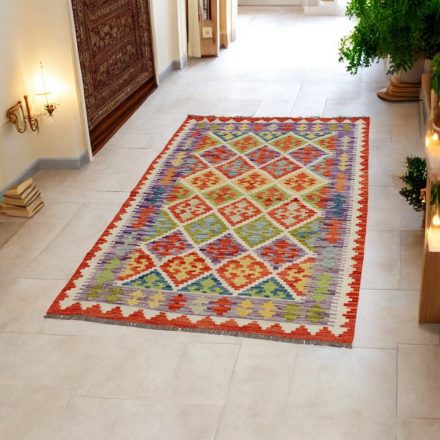 Kilim runner rug Chobi 110x200 afghan hand woven Kelim