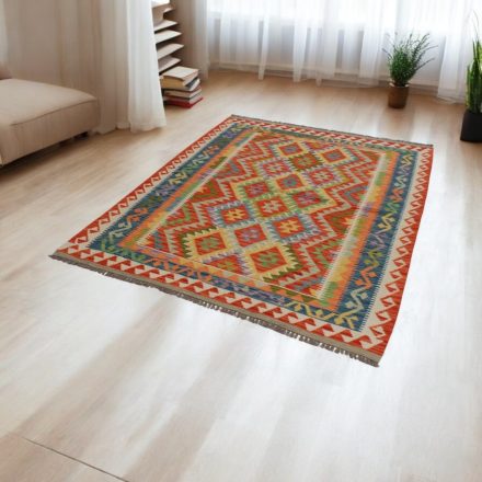 Afghan hand woven Kelim 155x198 Maimana Kilim rug