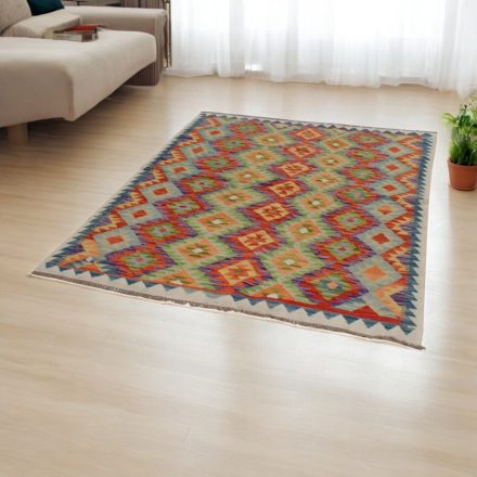 Ethnic Kilim rug Chobi 152x189 hand woven afghan rug