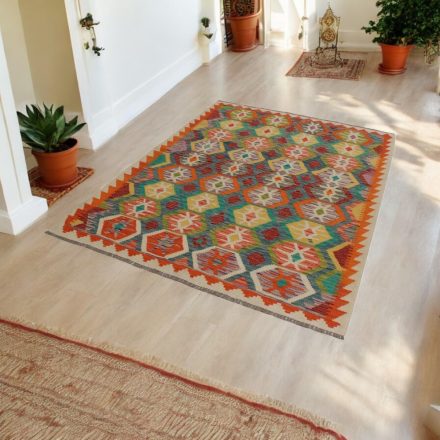 Kilim rug Chobi 156x204 afghan hand woven Kelim