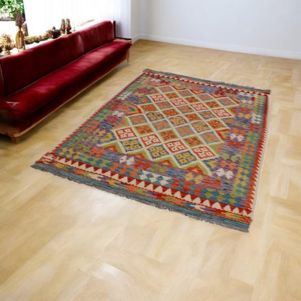 Ethnic Kilim rug Chobi 152x206 hand woven afghan rug