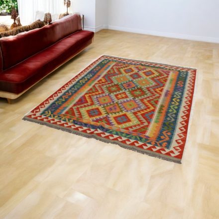 Kilim rug Chobi 159x195 afghan hand woven Kelim