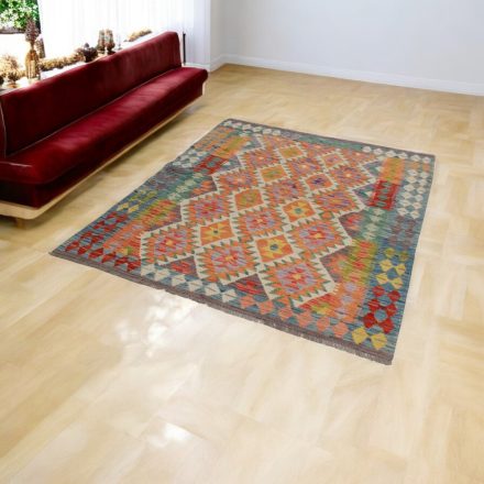 Kilim rug Chobi 153x194 afghan hand woven Kelim