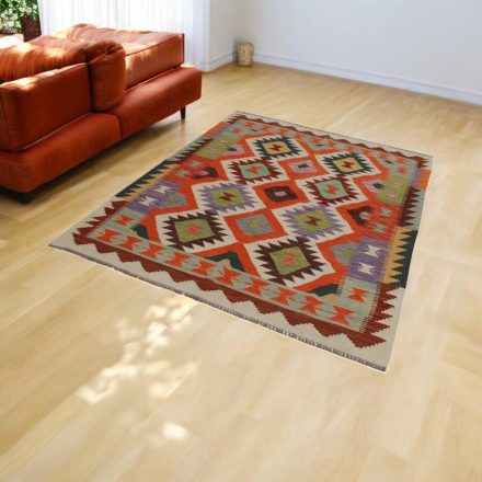 Afghan hand woven Kelim 151x197 Maimana Kilim rug