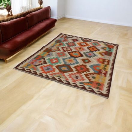 Chobi Kelim rug 148x196 hand woven wool Kilim