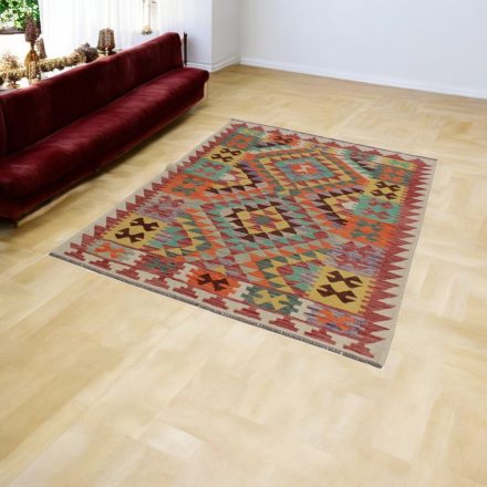 Afghan Kelim rug Chobi 149x198 ethnic hand woven Kilim