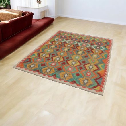 Chobi Kelim rug 150x197 hand woven wool Kilim