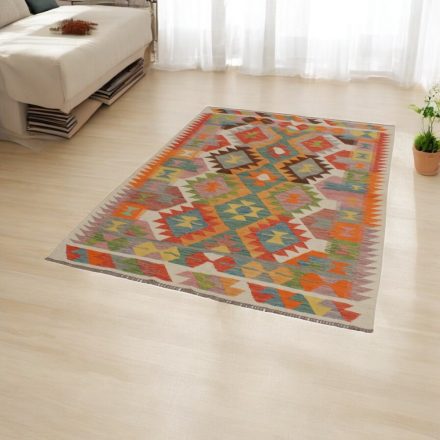 Afghan hand woven Kelim 145x200 Maimana Kilim rug