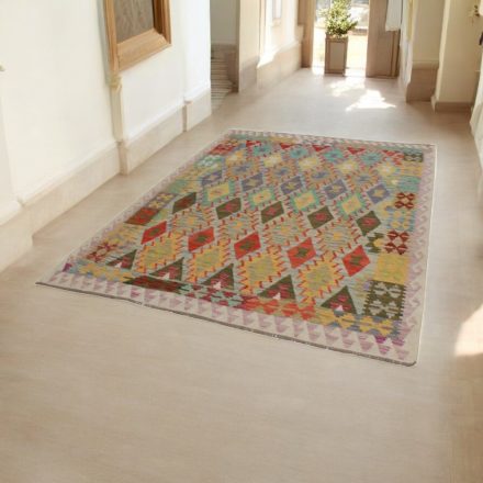 Chobi Kelim rug 180x243 hand woven wool Kilim